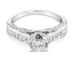 18Ct White Gold Princess Cut Diamond Ring