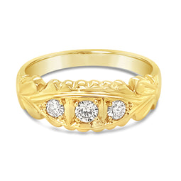 9ct Yellow Gold Diamond Ring 0.25ct