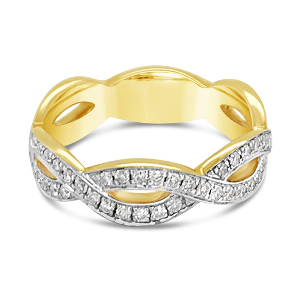 9ct Yellow Gold Diamond Concetta Anniversary Ring