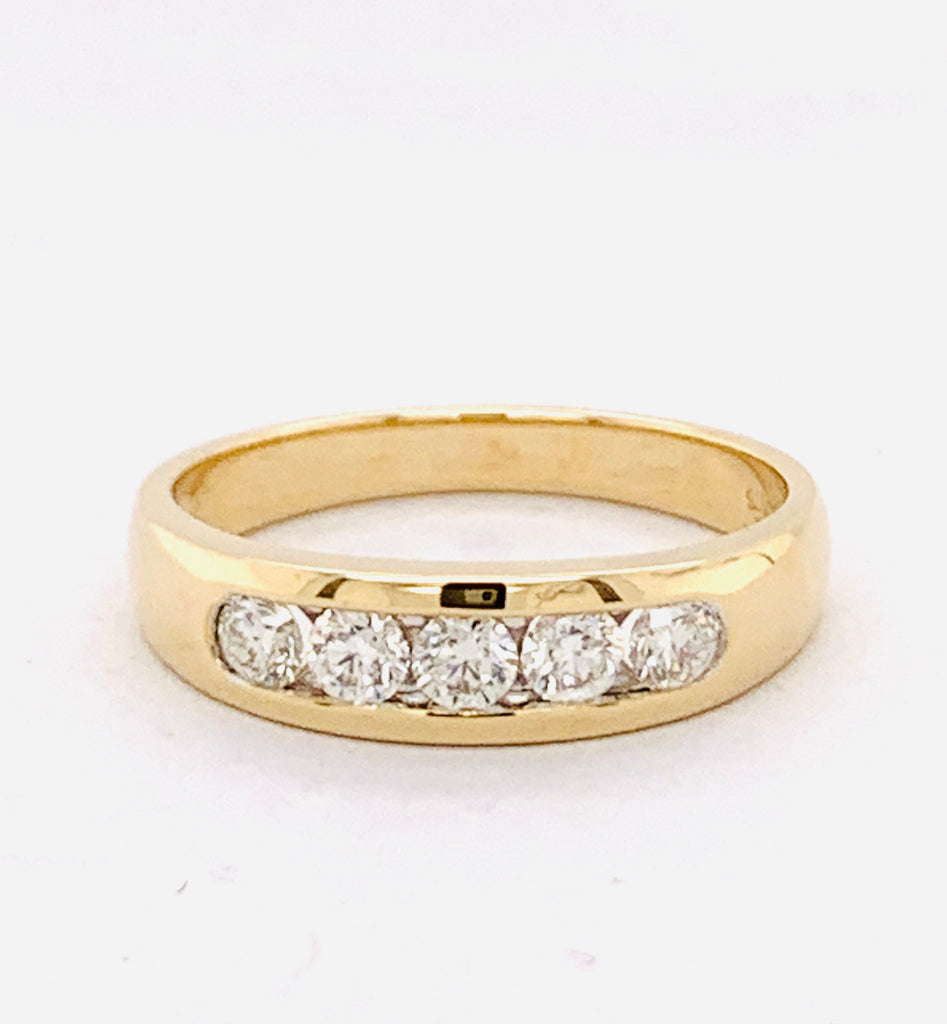 Diamond Anniversary Ring 9ct Yellow Gold 0.50ct tdw
