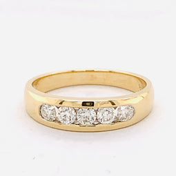 Diamond Anniversary Ring 9ct Yellow Gold 0.50ct tdw