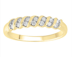 9ct Yellow Gold 0.15Ct HI/I1 Diamond Ring