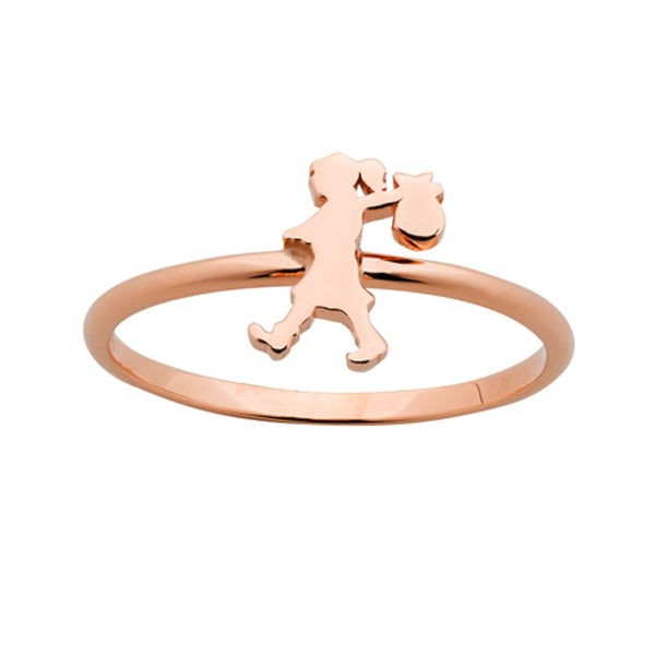 Mini Runaway Girl Ring Rose Gold