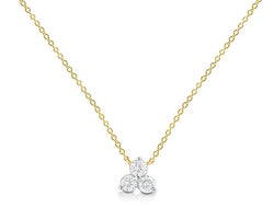 9ct Yellow Gold Diamond Necklace