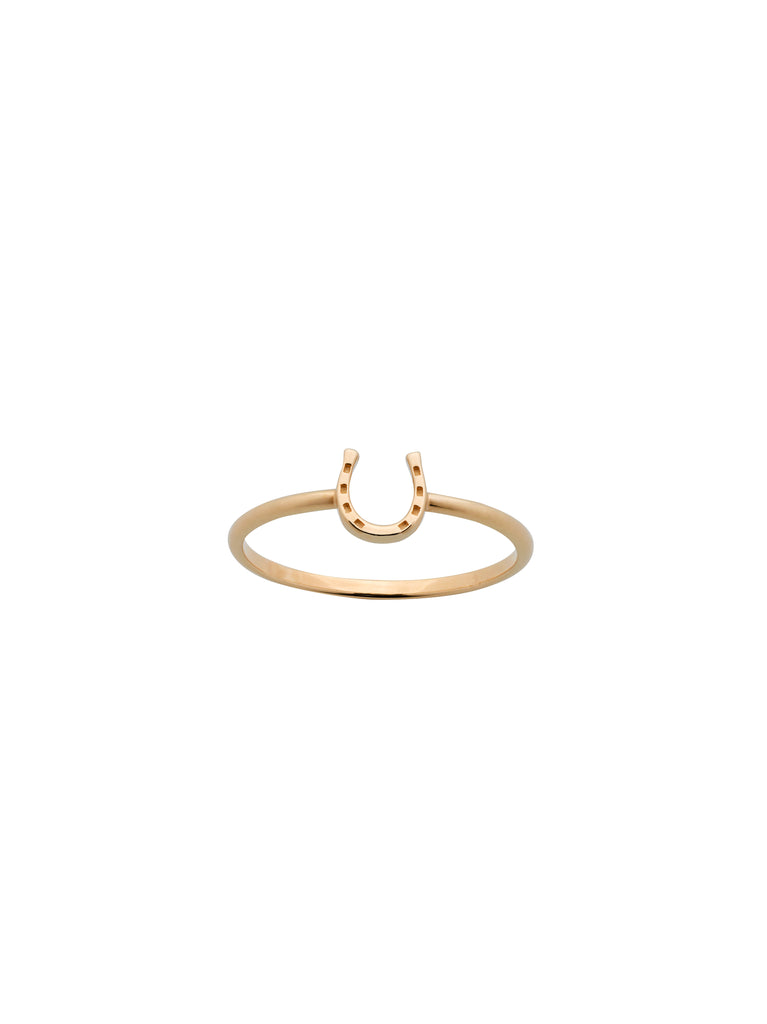 Mini Horseshoe Ring 9ct Yellow Gold