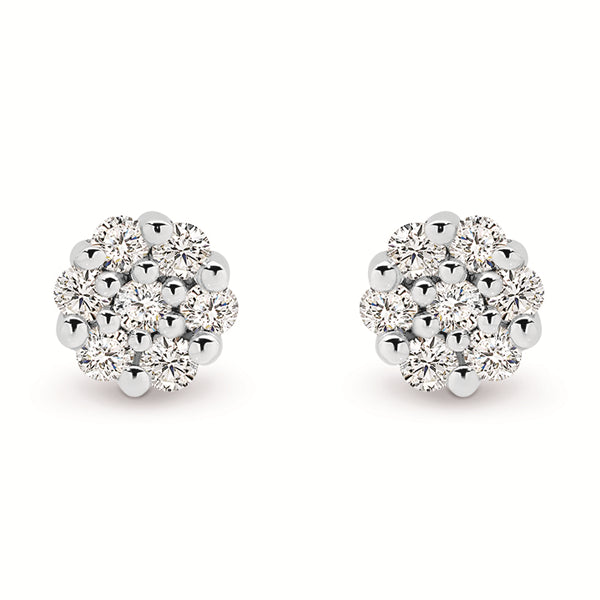 White Gold Diamond Earrings 0.33ct GH-I1