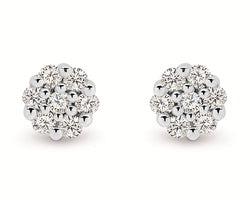 White Gold Diamond Earrings 0.33ct GH-I1