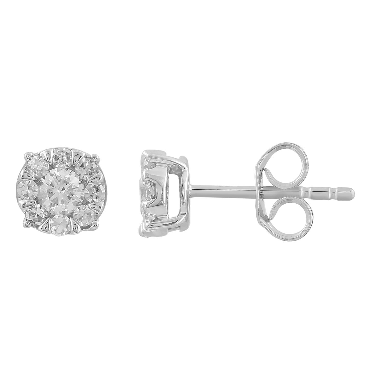 9ct White Gold 0.25Ct HI/I1 Diamond Stud Earrings