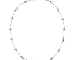 Najo Sterling Silver Potato Pearls Necklace