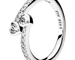 Pandora Forever Hearts Silver Feature Ring