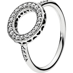 Hearts Of Pandora Halo Silver Feature Ring