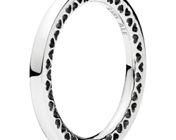 Classic Hearts Of Pandora Silver Ring