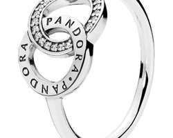 Pandora Circles Silver Feature Ring