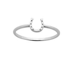 Karen Walker Mini Horseshoe Ring - Size L