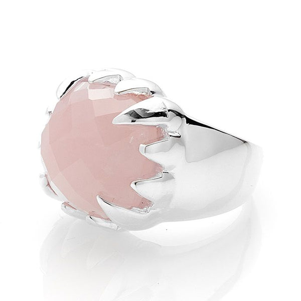 Stolen Girlfriends Club Rose Quartz Claw Ring