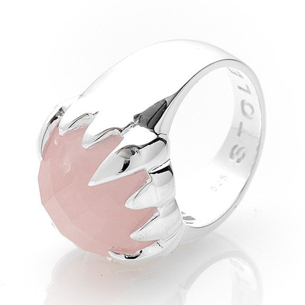 Stolen Girlfriends Club Rose Quartz Claw Ring