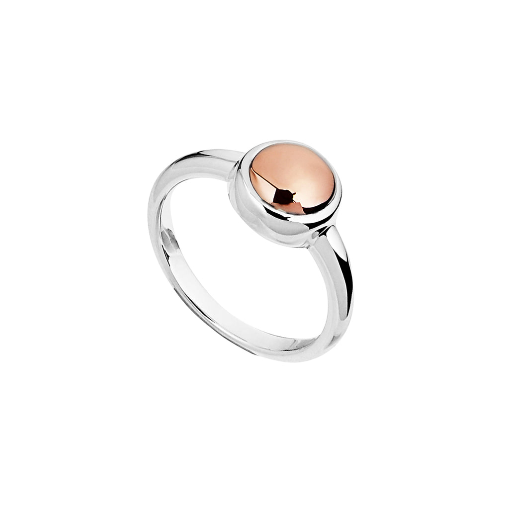 Silver & Rose Gold Plated Ring