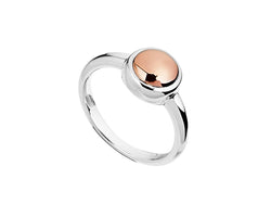 Silver & Rose Gold Plated Ring