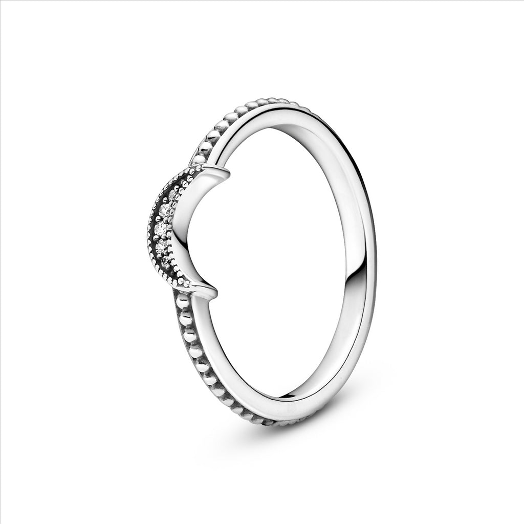 Pandora Cresent Moon Silver Ring