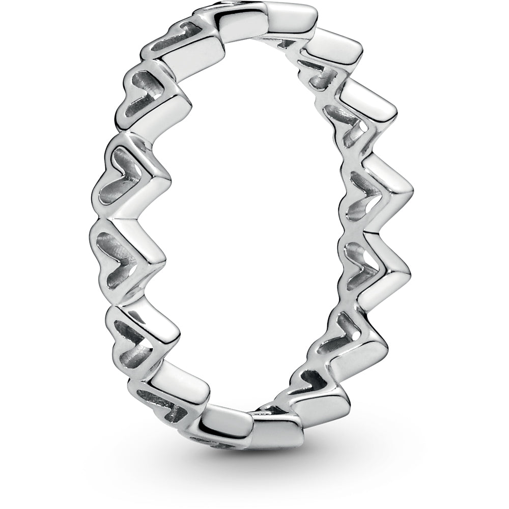 Pandora Freehand Heart Sterling Silver Ring