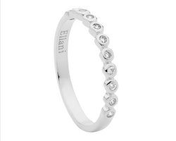 Ellani Silver Ring With Bezel Set Cz