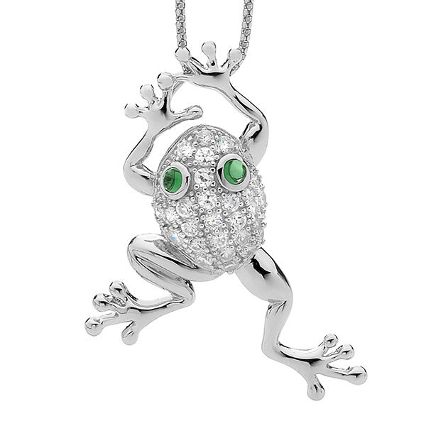 Frog Pendant Silver