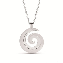 Sterling Silver Koru Pendant with Chain