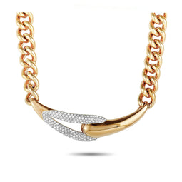 Swarovski Every Stainless Steel Rose Gold-Plated Crystal Necklace