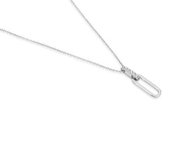 Silver Link Pendant With Chain