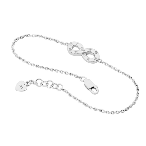 Sterling Silver Infinity Bracelet