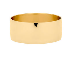 Stainless Steel Gold IP Plating 28mm Wide Bangle