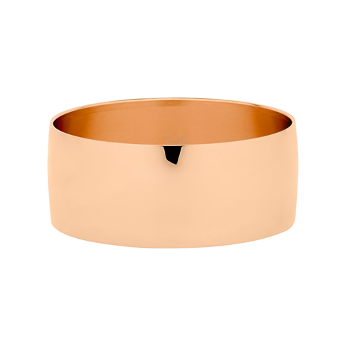 Stainless Steel Rose Gold IP Plating 28mm Wide Bangle