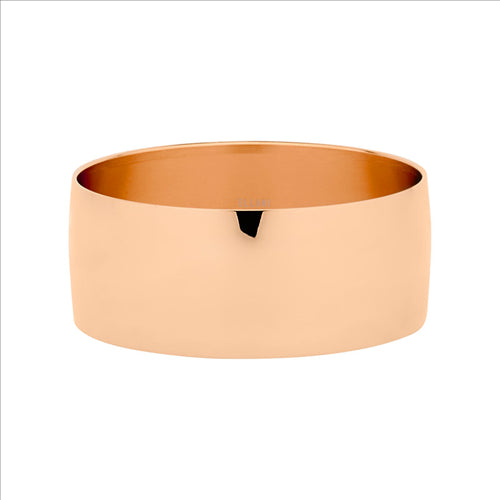 Stainless Steel Rose Gold IP Plating 28mm Wide Bangle