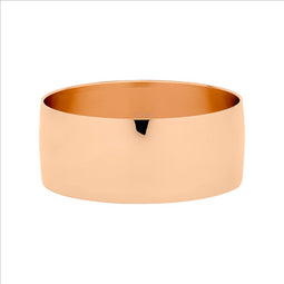 Stainless Steel Rose Gold IP Plating 28mm Wide Bangle