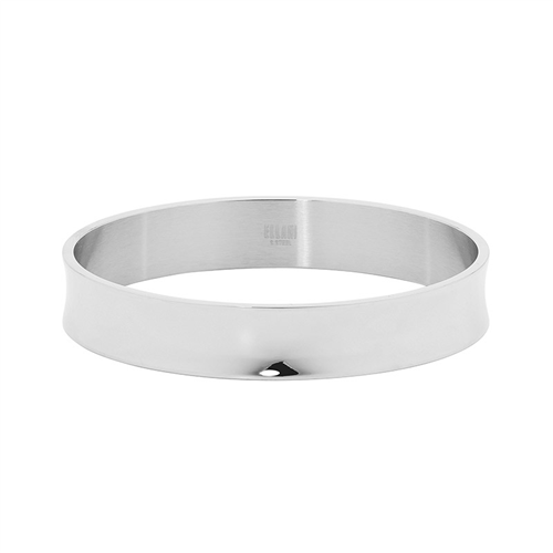 Stainless Steel 12mm wide Concaved Bangle