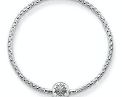 Karma Beads Silver Polished Bracelet - Size 23