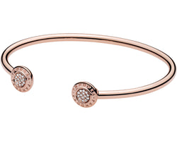 Pandora Rose Signature Open Bangle W Cz