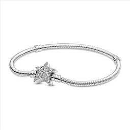 Pandora Silver Bracelet With Star Clasp