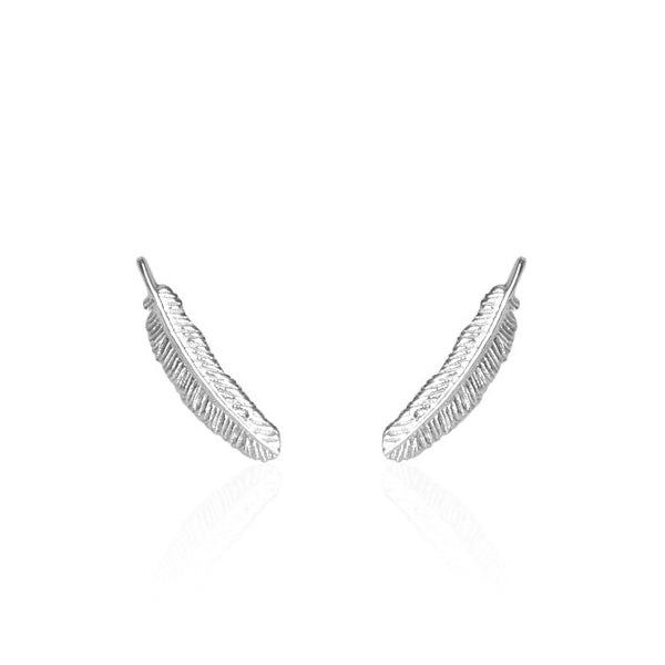 Miromiro Feather Stud Earrings