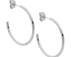 Stainless Steel 30mm Hoop Earrings