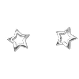 Karen Walker Mini Star Stud Earrings Silver