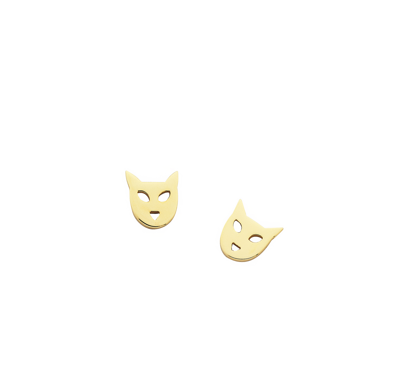 Karen Walker Cat Stud Earrings