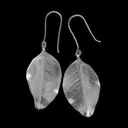 Memento Silver Leaf Earrings