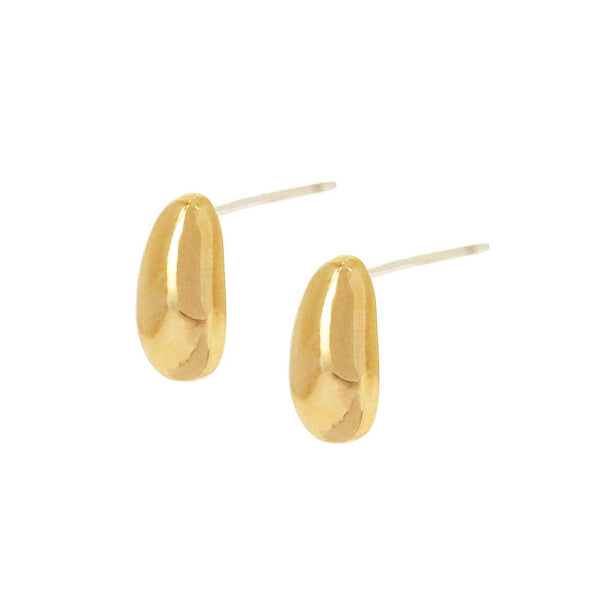 Dansk Smykkekunst Pebble Gold Earrings