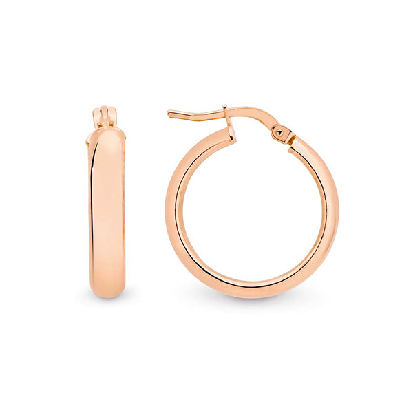 Rose Gold Plated Hoop Earrings