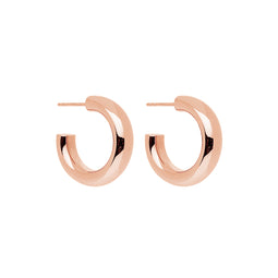 Rose Gold Plated Hoop Earrings