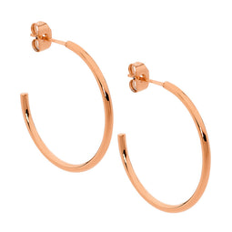Ellani Rose Gold Plated Hoop Earrings