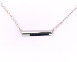 Uno Sterling Silver Bar Pendant on Chain