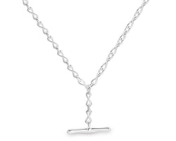 Sterling Silver Infinity Figaro Chain 50cm