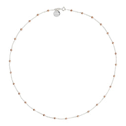 Stering Silver And Rose Gold Plated Chain